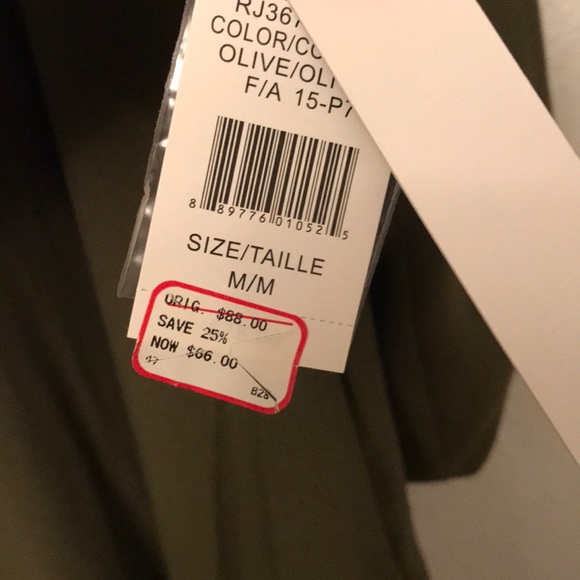 Miltary Green Long Jacket - Picture 3 of 3